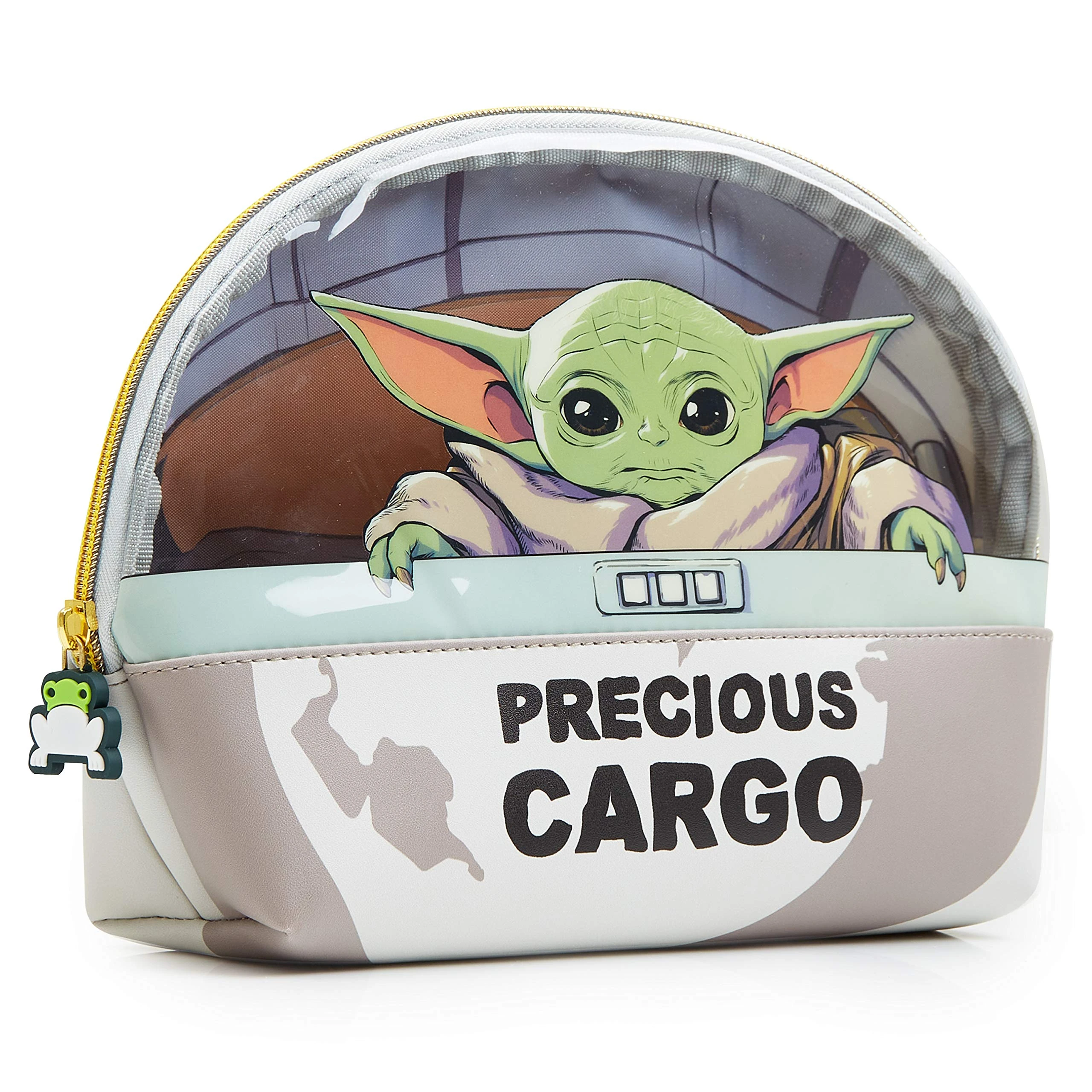 Disney Toiletry Bag for Women and Teens - Cute Travel Accessories, Make Up Bag (Green Baby Yoda)