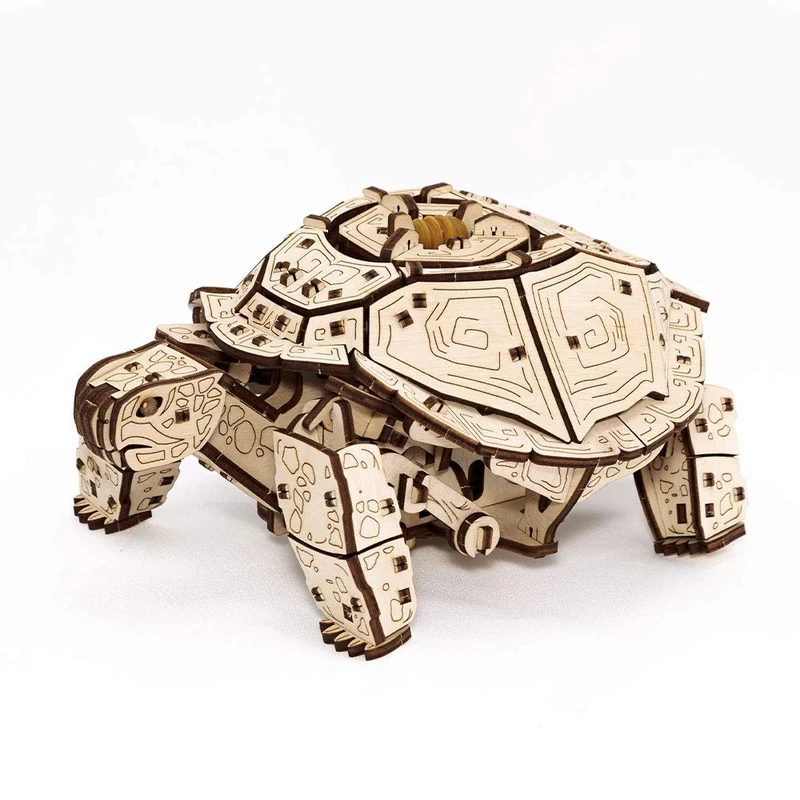 EWA Turtle Top-Grade Plywood 3D Mechanical Model Construction Kit. Pre-Cut Design. DIY Assembly. 269 Pieces. Complexity level 3 out of 5. Suitable for 14+ Years.