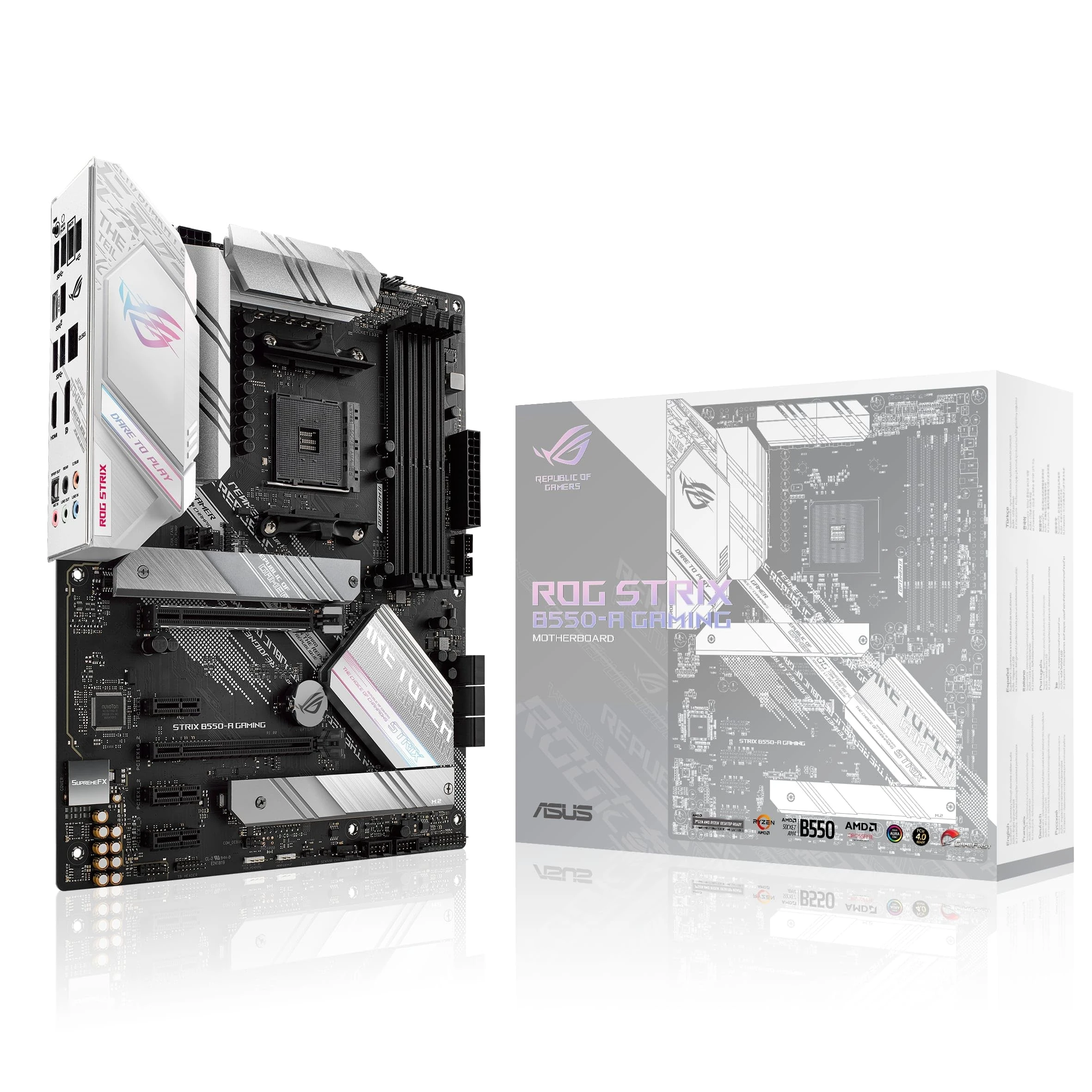 ASUS ROG STRIX B550-A GAMING, AMD AM4, ATX, 128GB DDR4, 4DIMM, DP, HDMI, PCIE