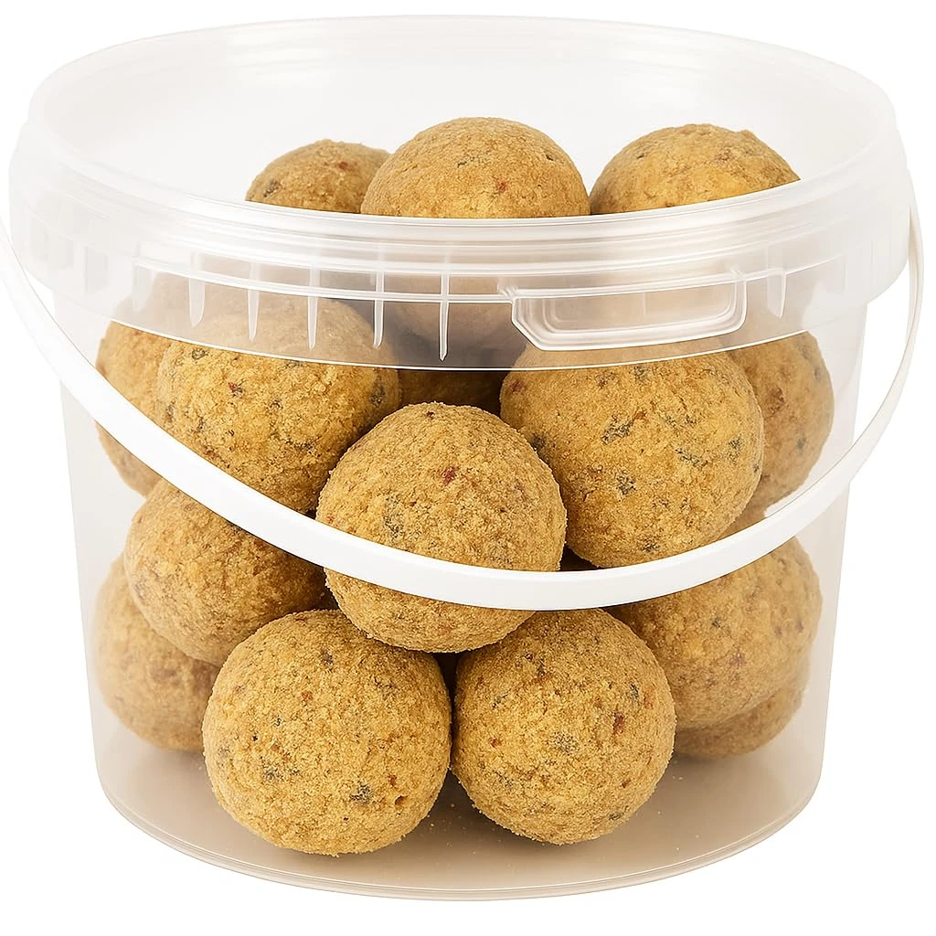 Garden Ting Premium Suet Fat Balls for Wild Birds, 3 Litre Tub, black, 3 Count (Pack of 1)