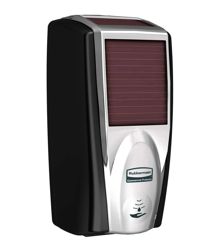Rubbermaid 1980826 Lumecel Plastic AutoFoam Foam Soap Dispenser, Black/Chrome - Image 1