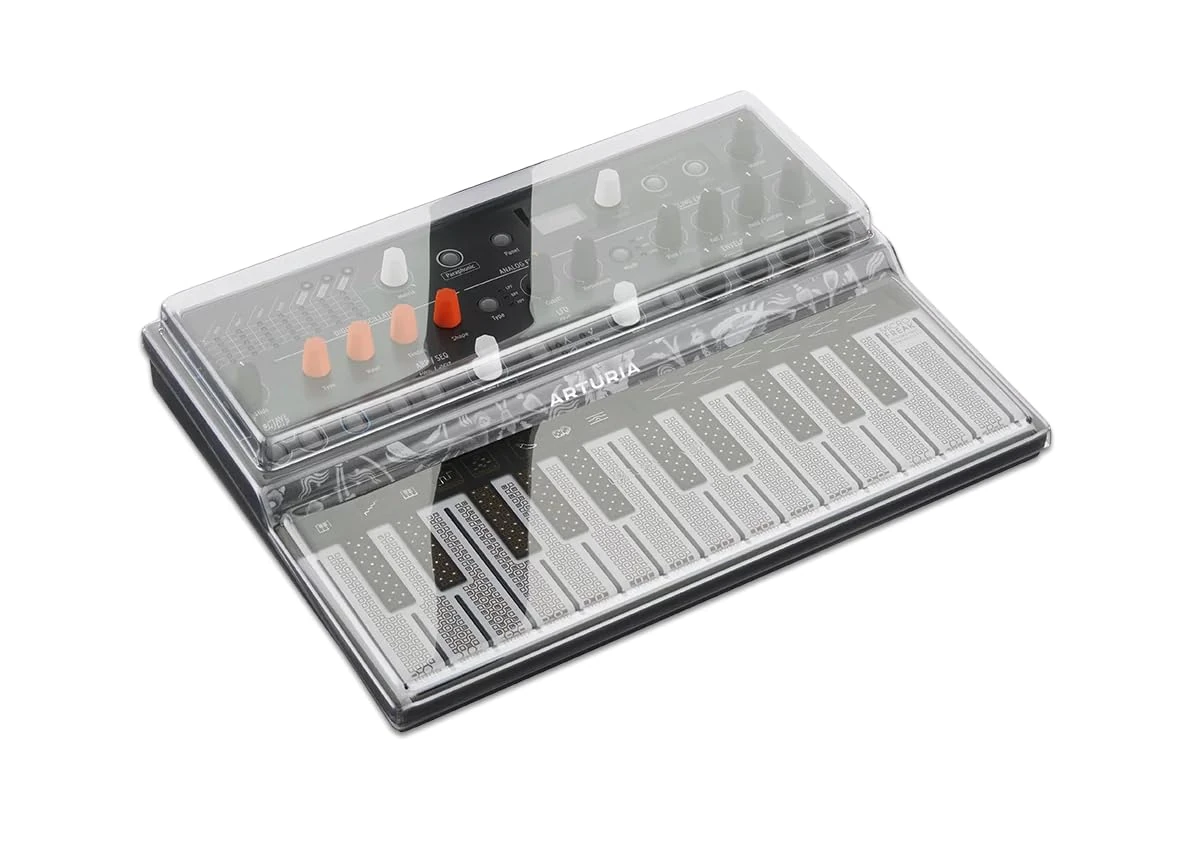 Decksaver Cover for Arturia MicroFreak - Super-Durable Polycarbonate Protective lid in Smoked Clear Colour, Made in The UK - The Producers' Choice for Unbeatable Protection