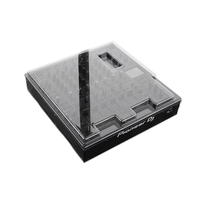Decksaver Cover for Pioneer DJ V-10 - Super-Durable Polycarbonate Protective lid in Smoked Clear Colour, Made in The UK - The DJs' Choice for Unbeatable Protection