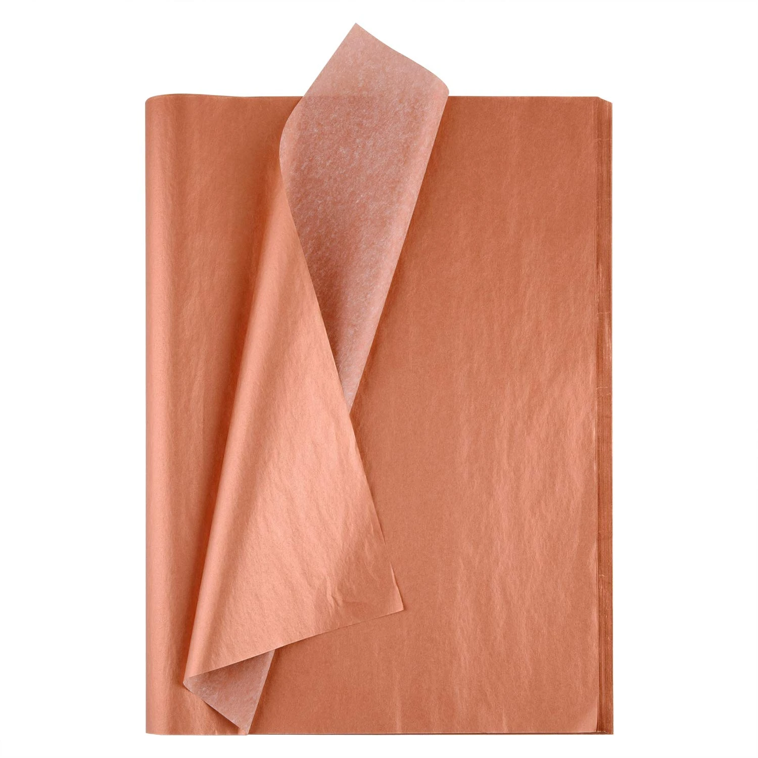 MIAHART 50 Sheets Rose Gold Tissue Paper Bulk 20X14 Inch Gift Wrap Paper Bulk Gift Wrapping Accessory Wrap for Wedding Birthday Party Favor Decor DIY Fringes Shredded Fill Confetti (Rose Gold)