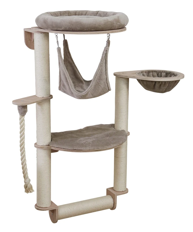 Kerbl Dolomit Grappa Pro 84459 Wall Scratching Post 70 x 66 x 138 cm Taupe 10.349 kg