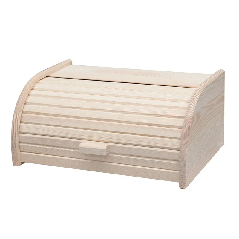 FACKELMANN FM Pojemnik na chleb 40 x 28 x 18 cm Sosna Huche Individual Kitchen, Plastic, Brown Wood - Image 1