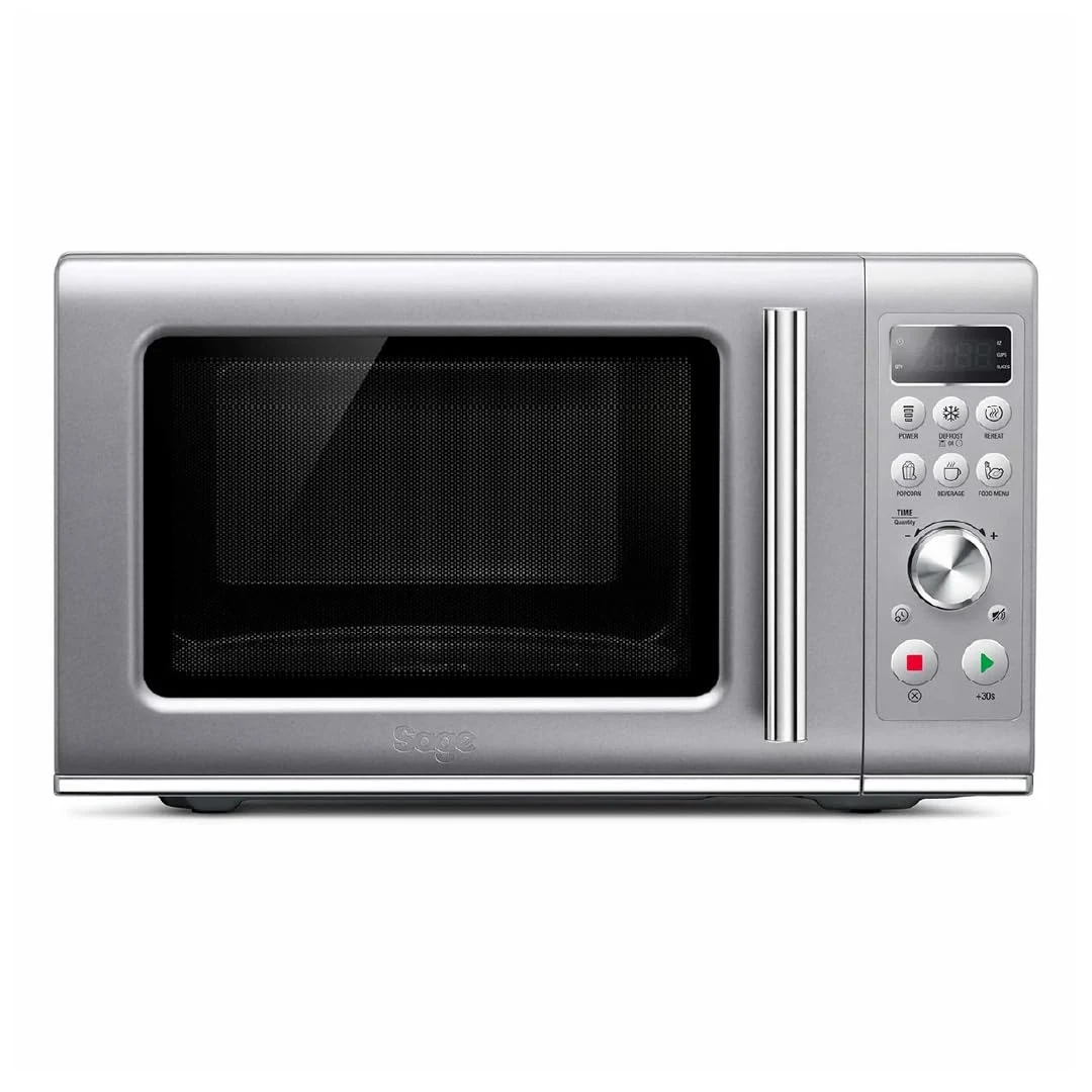 Sage - The Compact Wave Soft Close Microwave, Silver