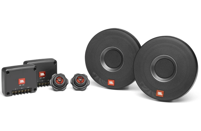 JBL Club 605CSQ 2-way Car Audio System - 285 watt component car speaker set with 160mm carbon fibre car woofer, silk dome tweeter and filters