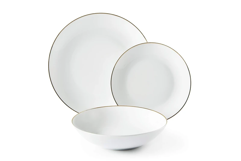 Excelsa Table SERV.18 PCS Gold
