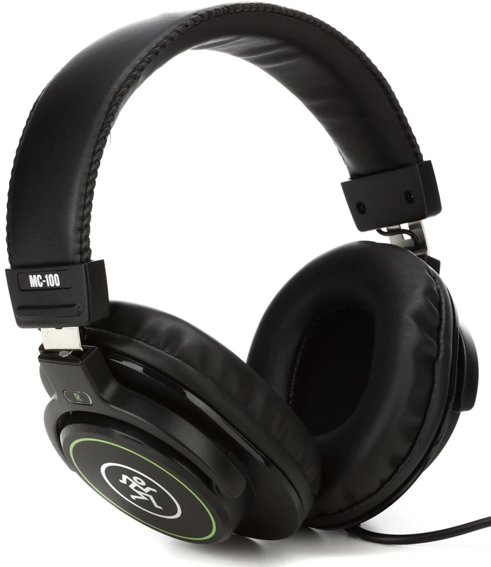 Mackie MC-100 Over-Ear Closed-Back Headphones for Studio Monitoring, DJs, Content Creation and Home Listening