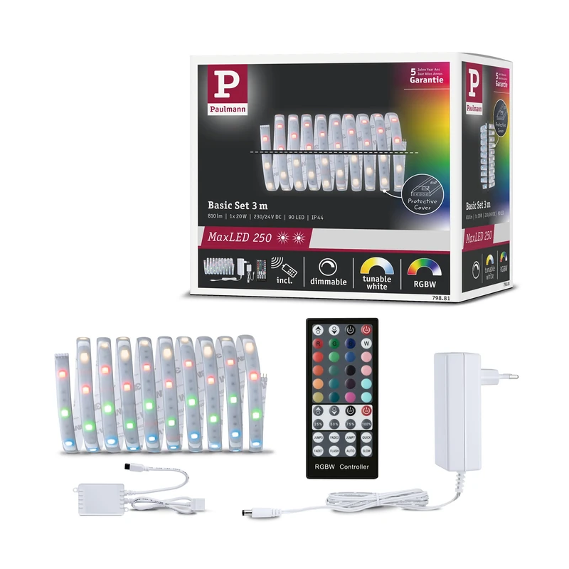 Paulmann MaxLED Basic RGB 79881 LED-Streifen-Basisset with Jack 24V 3m Warm White
