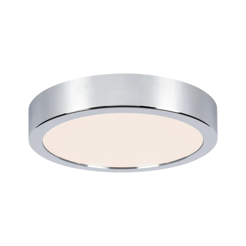 Paulmann HomeSpa 78921 LED Ceiling Light Panel Aviar IP44 Round 220 mm 3000 K Chrome Including 1 x 13 Watt Dimmable Light Panel Plastic