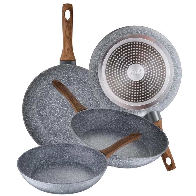 SAN IGNACIO Set of 4 Forged Aluminium Induction Frying Pans Ø20 Ø24 Ø26 Ø28 Ø28 Daimiel