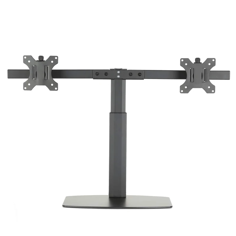 Ewent Dual Monitor Arm for 13" to 32" Screen, Dual Monitor Arm for LCD LED Screens, With table base, Height Adjustable Gas Spring Monitor Stand up to 6,5KG Capacity, Supports VESA 75/100mm