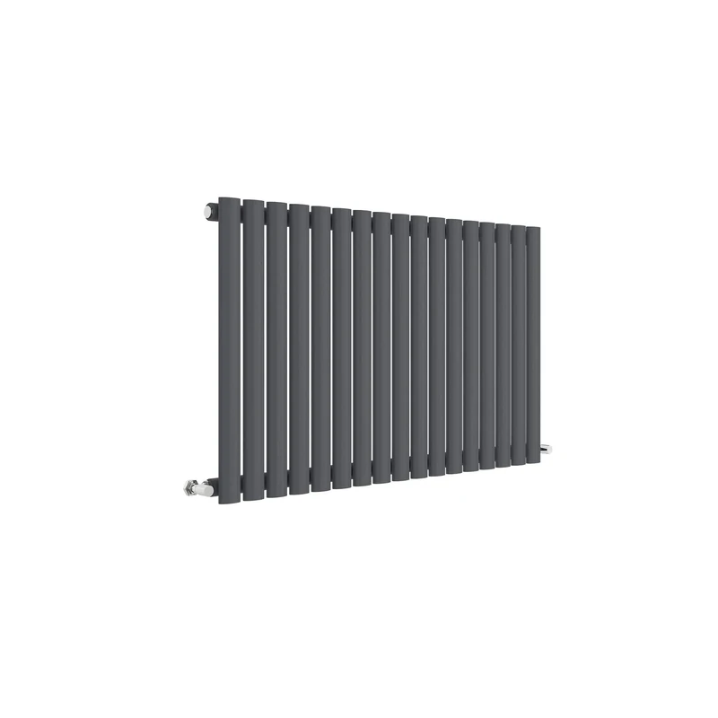 Nuie HLA39 Revive Modern Home Wall Mount Designer Horizontal Single Panel Radiator, 600mm x 992mm x 55mm, Anthracite