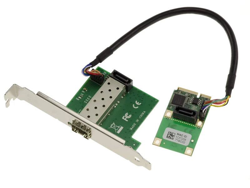 KALEA-INFORMATIQUE Mini PCI EXPRESS MiniPCIe card - 1 SFP LAN GIGABIT ethernet PORT with Intel I210 Chipset