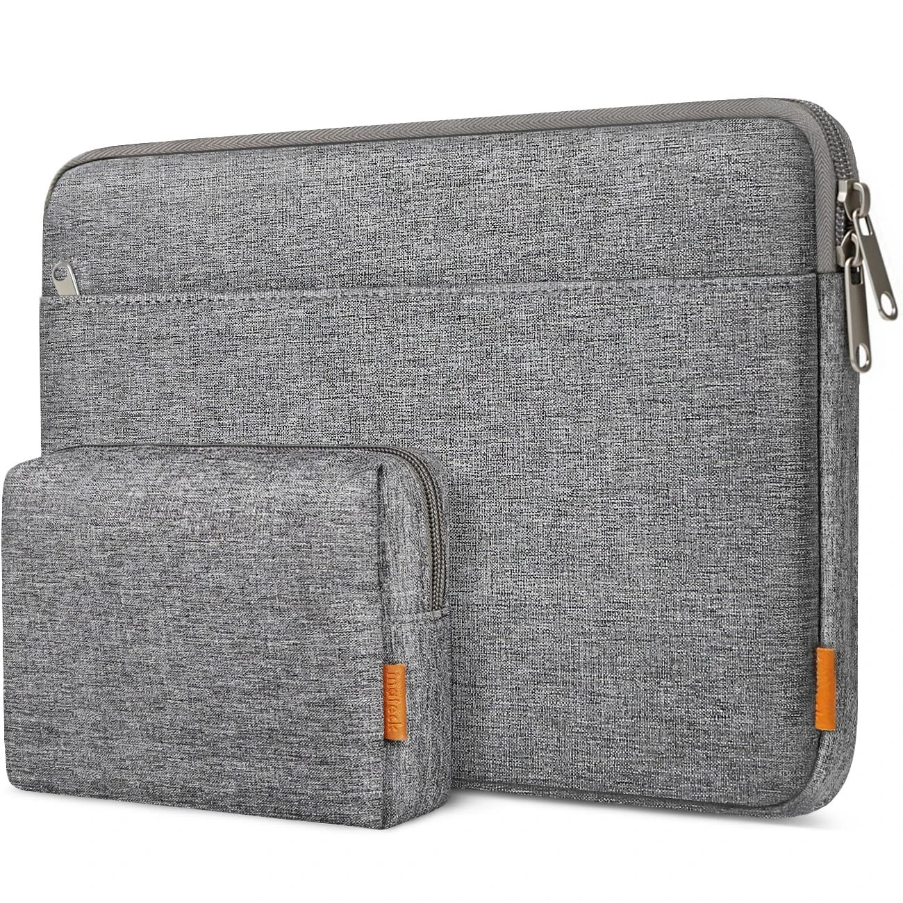 Inateck 14 inch Laptop Case Sleeve Compatible with 15 inch MacBook Air M4 M3 M2 2023-2025, 14 inch Chromebook, Notebook, Matebook D14, 14.4 inch Surface Laptop Studio, with Accessory Bag, Grey