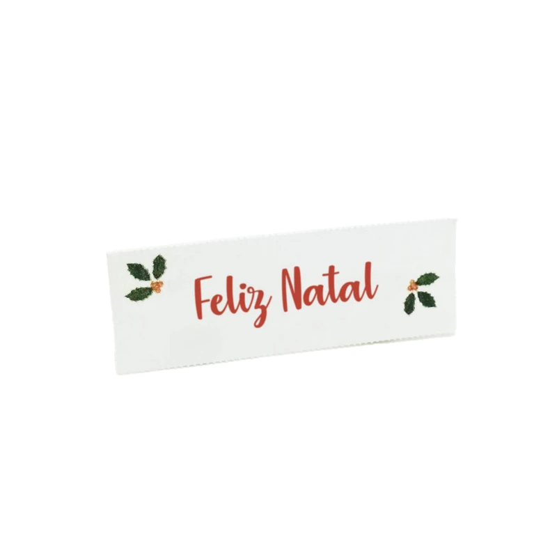 Mopec Pre-Cut Christmas Cards Happy Natal with Mistletoe Design Pack of 5 Sheets, White, One Size - Image 1