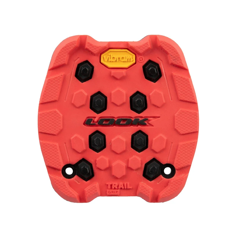 LOOK Cycle - Activ Grip Trail Pad - Compatible with Trail Grip Flat Pedals - Slip-Proof Safety - Innovative Grip Rubber - Exceptional Traction - Red