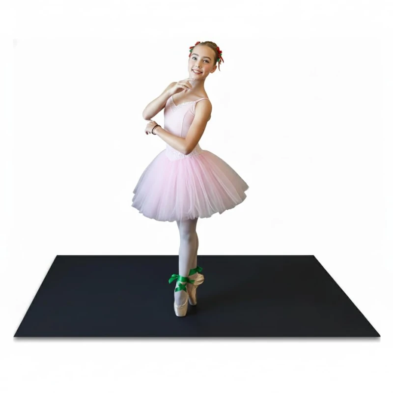 Artan Balance Dance Floor for Home, Studio, Stage Performance, or Outdoor Party, Smooth Flooring for Ballet, Jazz, or Tap Practice, Reversible Roll Out Dancing Mat for Kids and Adults