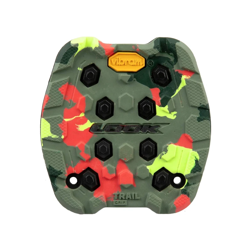 LOOK Cycle - Activ Grip Trail Pad - Compatible with Trail Grip Flat Pedals - Slip-Proof Safety - Innovative Grip Rubber - Exceptional Traction - Camo