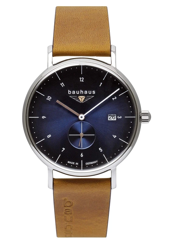 Bauhaus Reloj 2130-3 de cuarzo Mens Analogue Swiss Quartz Watch with Leather Bracelet 2130-3