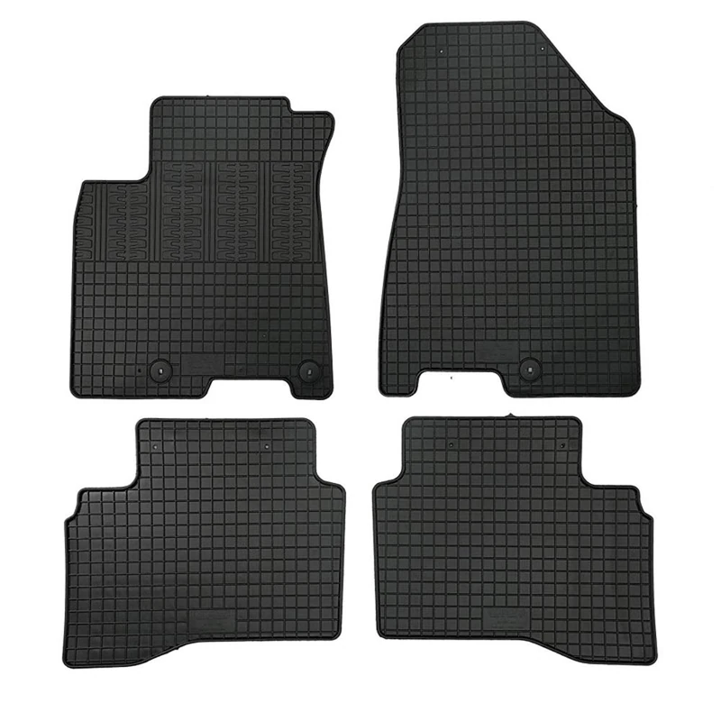 AUTO-STYLE Rubber car mats set compatible with Kia Niro 2016- excl. e-Niro (4-pieces + fixing system)