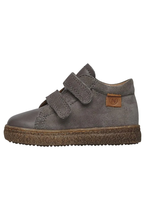 Naturino Leather and Suede Sneakers, Anthracite, 30 EU