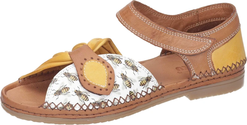 Manitu Women's 910007-03 Sandal, White, 5 UK