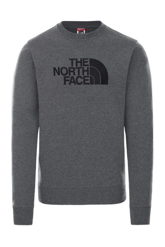The North Face Drew Peak Crew Sweatshirt Tnf Medium Grey Heather-Tnf Black XXL