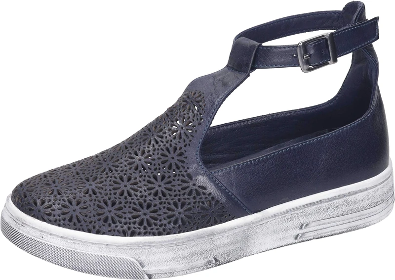 Manitu Women's Ankle Boots Fashion, Blue, 7.5 UK