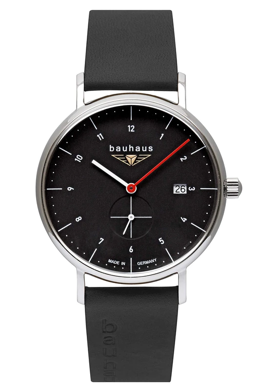 Bauhaus 2130-2 Men's Swiss Quartz Watch - Black Leather