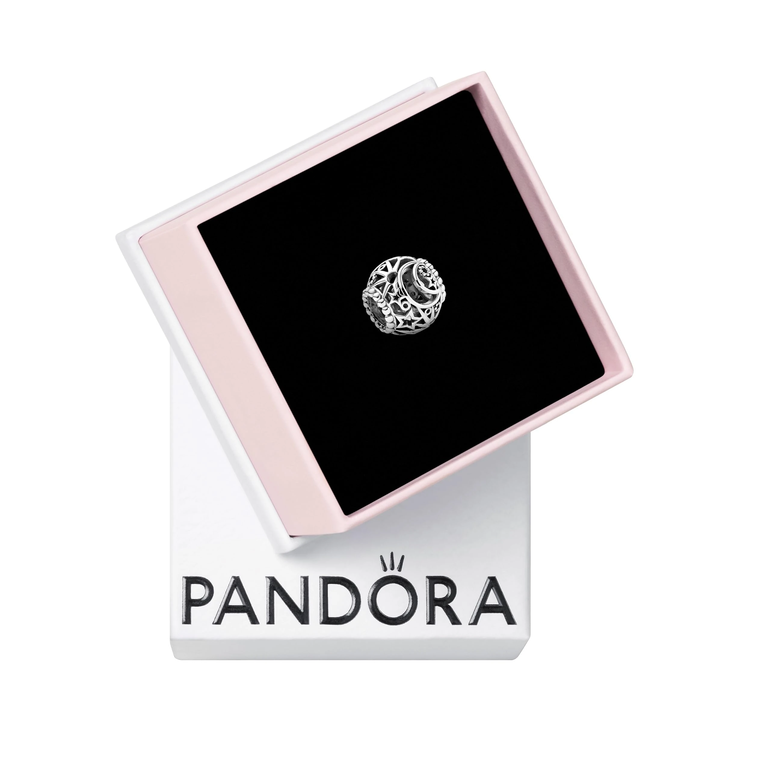 Pandora Passions Moon and star sterling silver charm