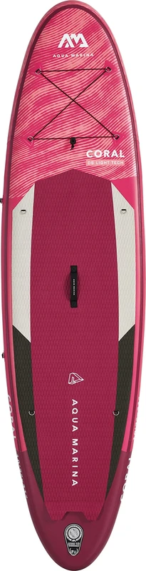 Aqua Marina Coral, Inflatable Stand Up Paddle Board (iSUP) Package, 310 cm Length, Pink