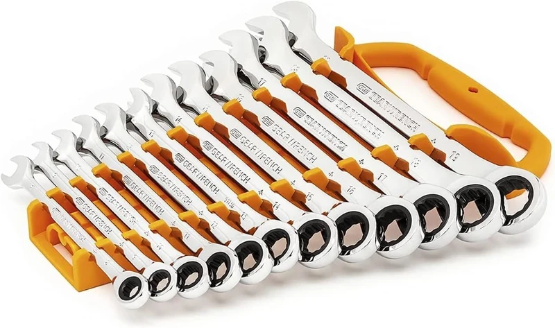 GearWrench 86928 90 Tooth 12 Pt. Metric Combination Wrench Set, 16 Pc.