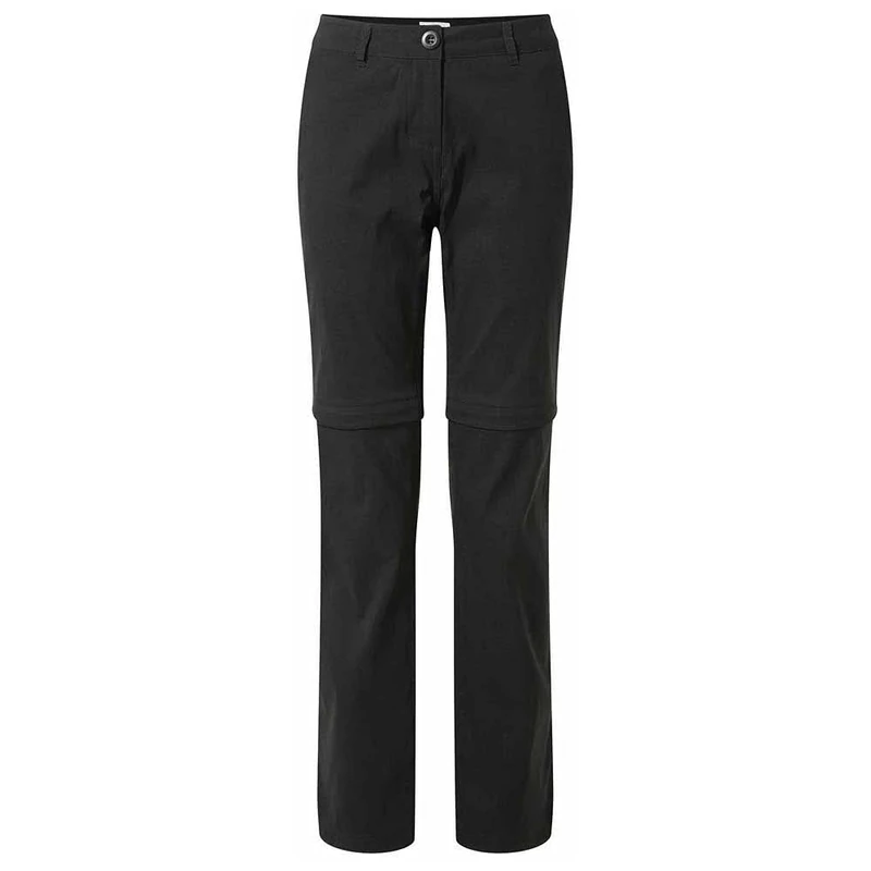 Craghoppers Womens Kiwi Pro Conv Trousers Hiking Pants, Black, 20 Long EU