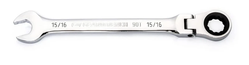 GEARWRENCH 15/16" 4 Degree Swing Arch 12 Point Flex Head Ratcheting Combination Wrench - 86752