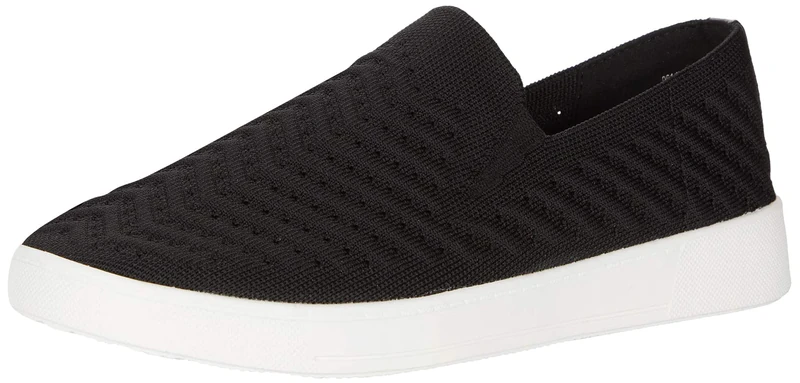 WHITE MOUNTAIN Women's Courage Sneaker, Black/Fabric, 5.5 UK