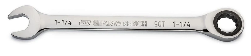 GEARWRENCH 1-1/4" 4 Degree Swing Arch 12 Point Ratcheting Combination Wrench - 86956