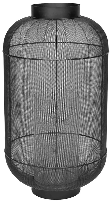 broste Copenhagen Lantern, Metal, Black, 82,5x46,5cm - Image 1