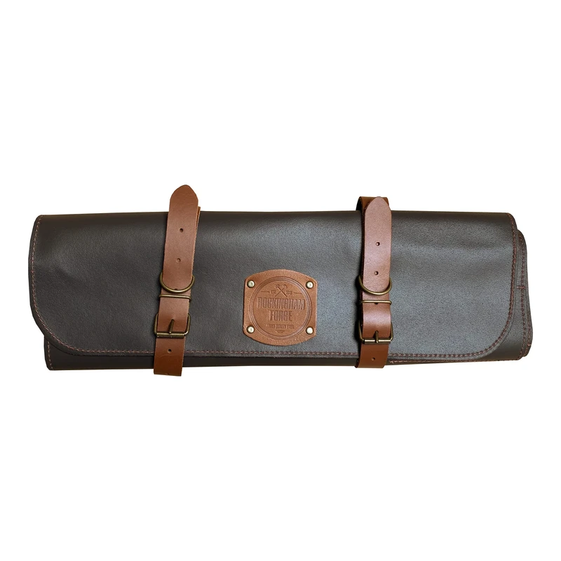 Rockingham Forge Handmade Italian Leather Chef’s Case with 5 Compartments – 100% Genuine Luxury Cow and Buffalo Leather