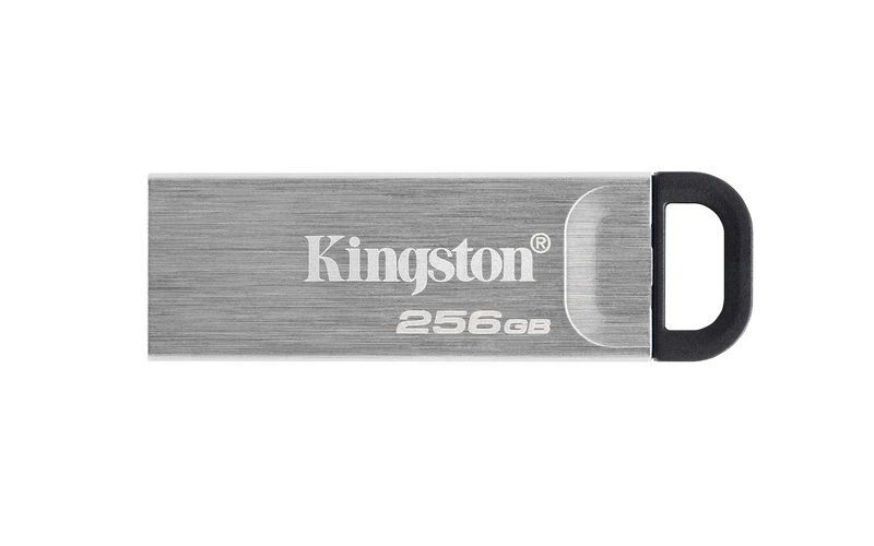 Kingston DataTraveler Kyson USB 3.2 Gen 1 Flash Drive 256GB - Stylish Capless Metal Case