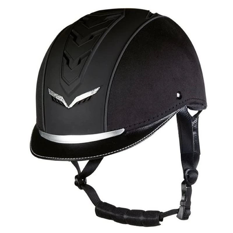 HKM Unisex Elegance Riding Helmet, Black, 53-56 cm