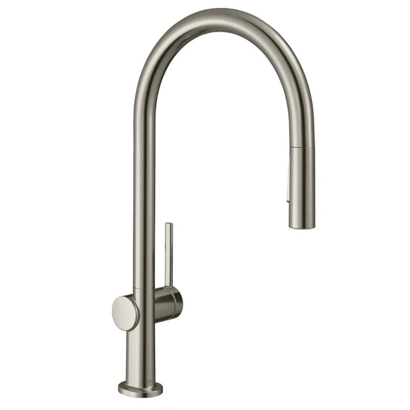 hansgrohe Talis M54 - Kitchen Tap with Pull-Out Spray, 2 Sprays, Sink Tap with 210mm Spout Height, Swivel Spout, Stainless Steel Finish
