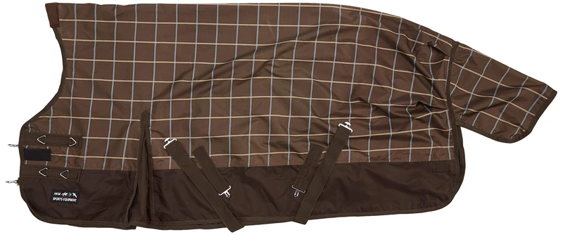 Posten Lethbridge Turnout Rug Brown/Check 125 - Image 1