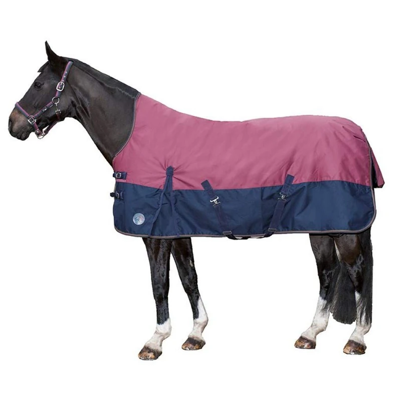 HKM Vororder 135 Turnout Rug Wine/Navy - Image 1