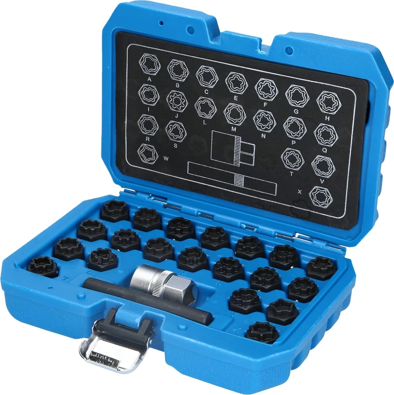BRILLIANT TOOLS BT691360 Rim Lock Assortment for Audi 22 Pieces [Powered by KS Tools]