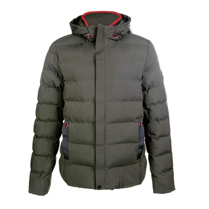 HKM Men's Hamburg Quilted Jacket, Olive Green, L