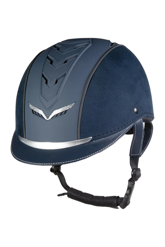 HKM Unisex Elegance Riding Helmet, Deep Blue, 49-52 cm