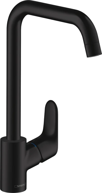 Hansgrohe Focus M41 Single Lever Kitchen Mixer 260, Single Spray Mode, Matt Black, 31820670